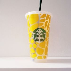 Animal print starbucks tumbler
